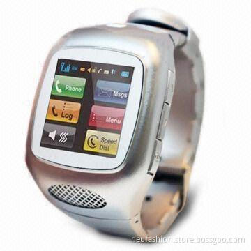 Touch Screen MP3 Watch Phone with Built-in Bluetooth, Supports T-flash Card Up to 32GB Memory